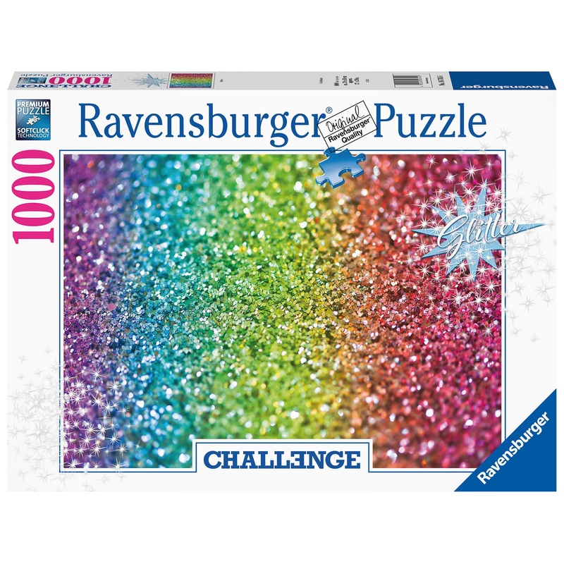 Ravensburger 167456 1000 P Challenge Glitter