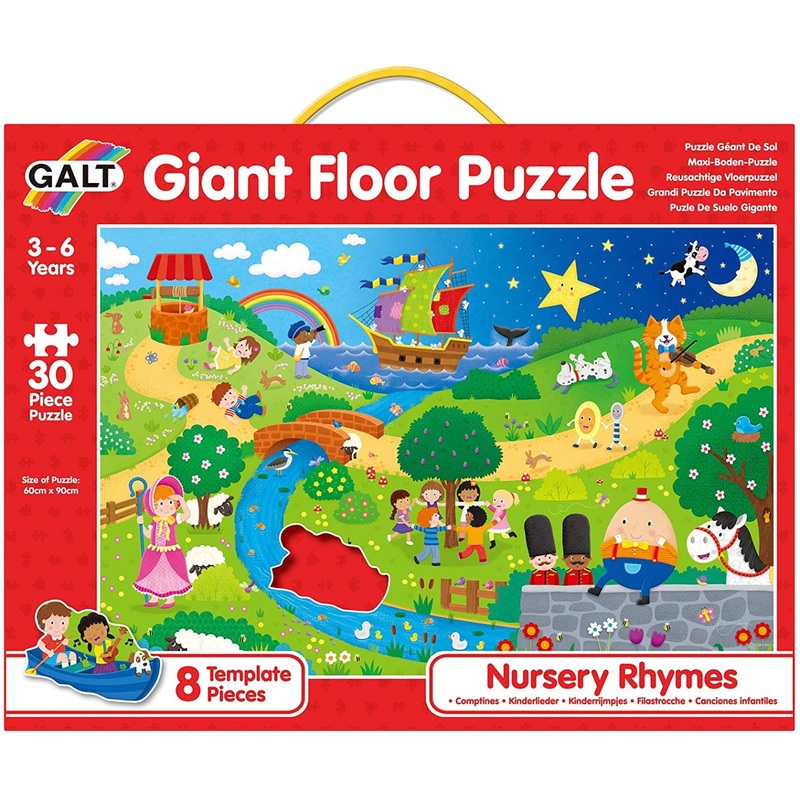 GALT 1005335 Giant Floor Puzzle – Nursery Rhymes