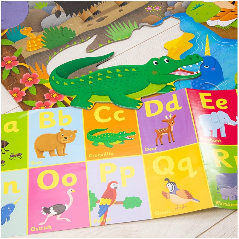 GALT 1005368 Giant Floor Puzzle – Alphabet Aniamls