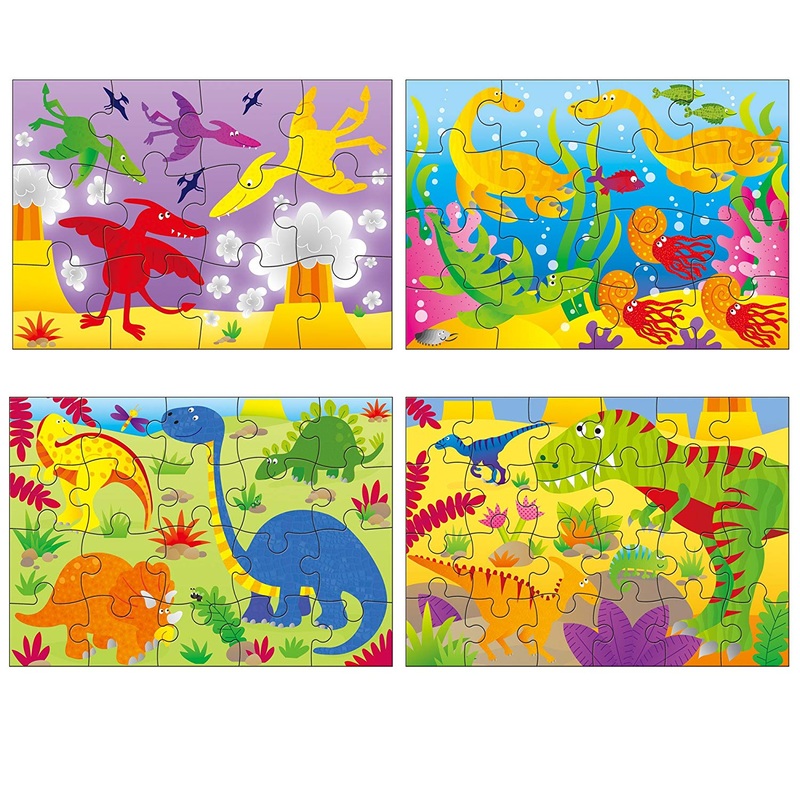 Galt 4 Puzzles in a Box – Dinosaurs