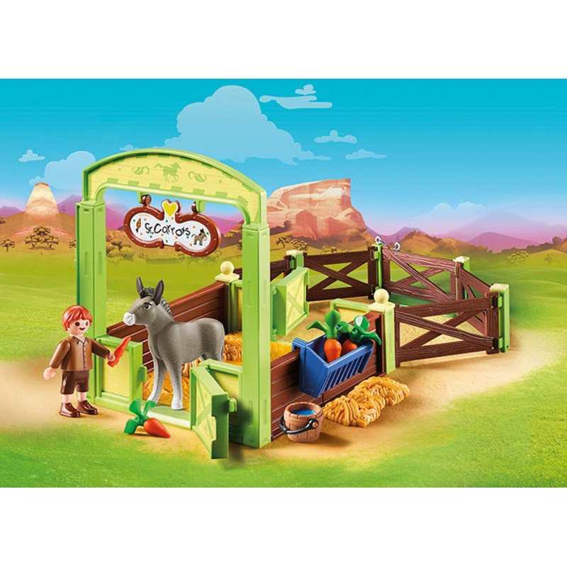 PLAYMOBIL Dreamworks Spirit II – Snips & Senor Carrots with Horse
