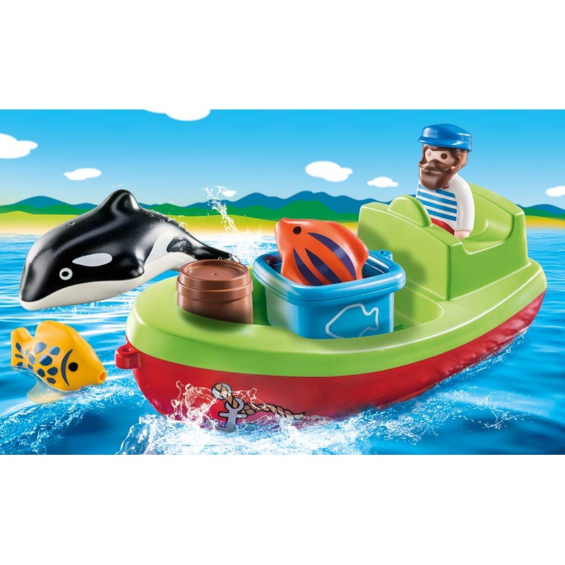 Playmobil 123 Fisherman with Boat