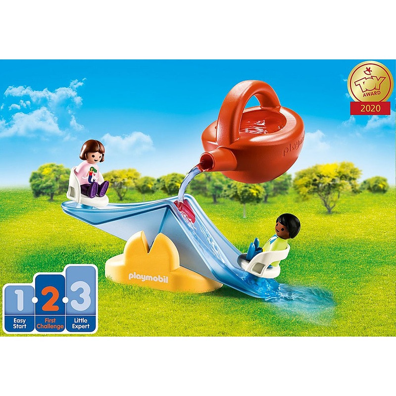 PLAYMOBIL 70269 123 Water Seesaw with Watering Can