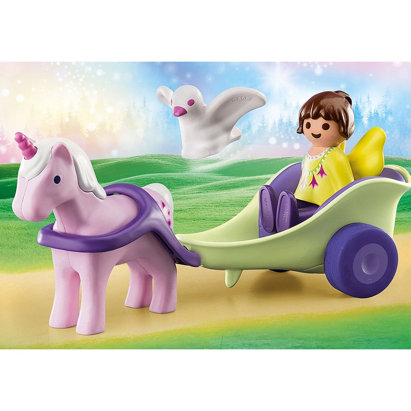 PLAYMOBIL 70401 123 Unicorn Carriage with Fairy