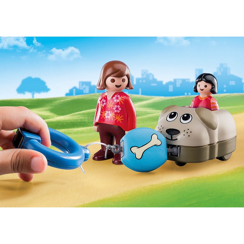 PLAYMOBIL 70406 123 Dog Train Car