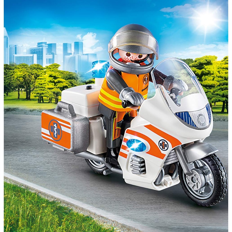 Playmobil Rescue- Emergency Motorbike