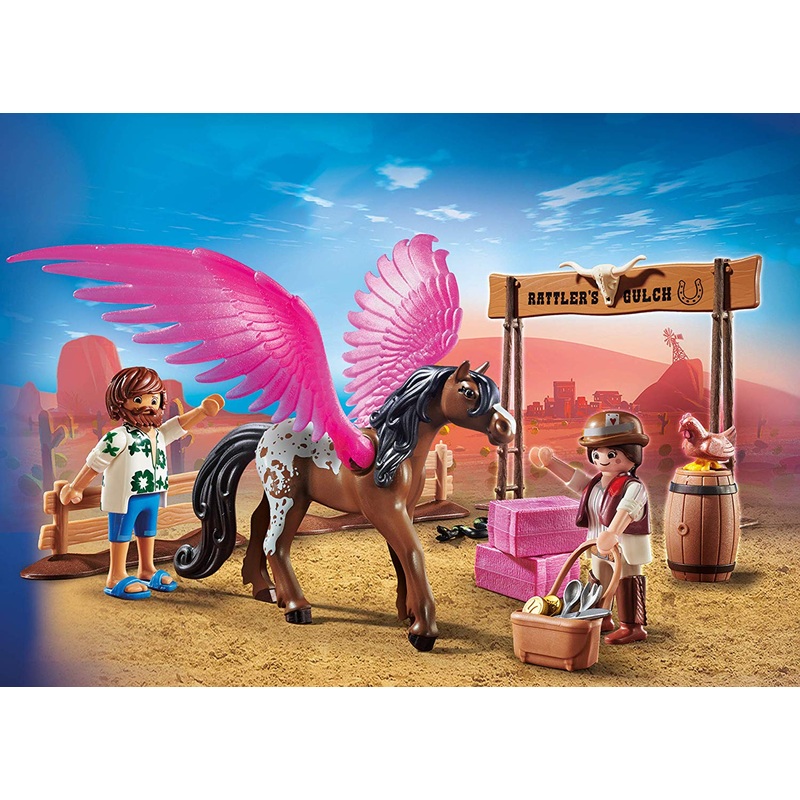 Playmobil The Movie-Marla & Del with Pegasus