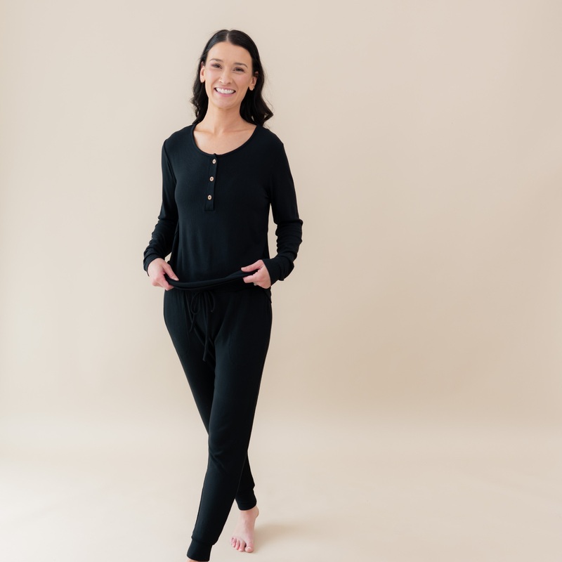 Women’s Ribbed Jogger Pant in Midnight