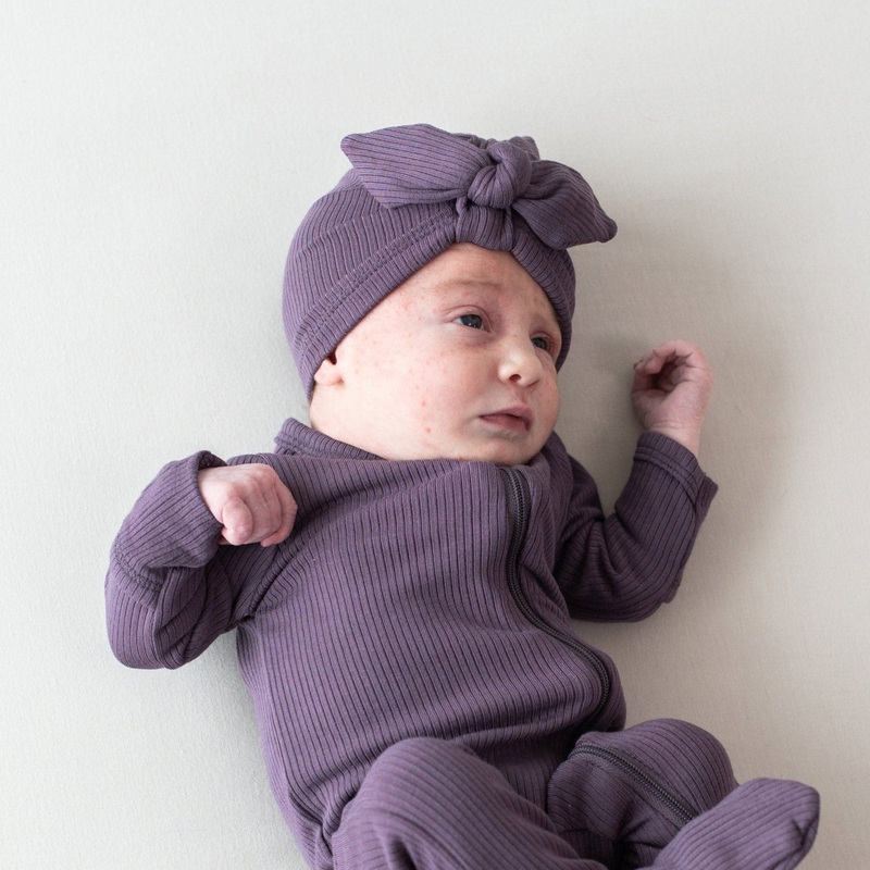 Ribbed Headwrap in Currant
