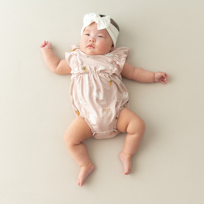 Bubble Romper in Blush Rabbit