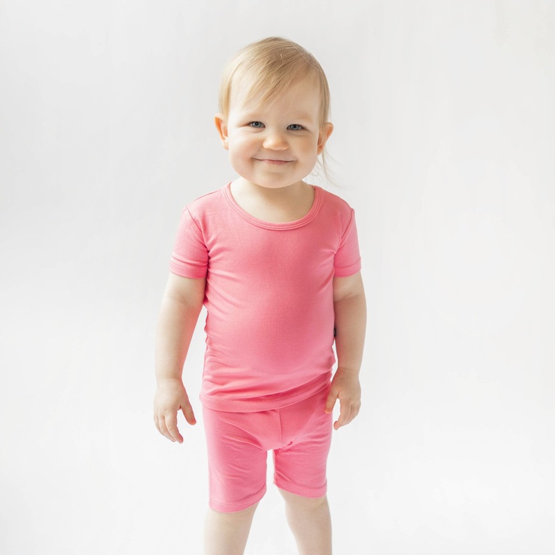 Short Sleeve Pajamas in Guava