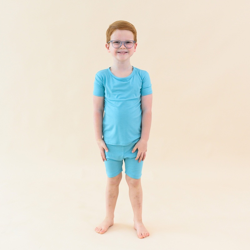 Short Sleeve Pajamas in Makai