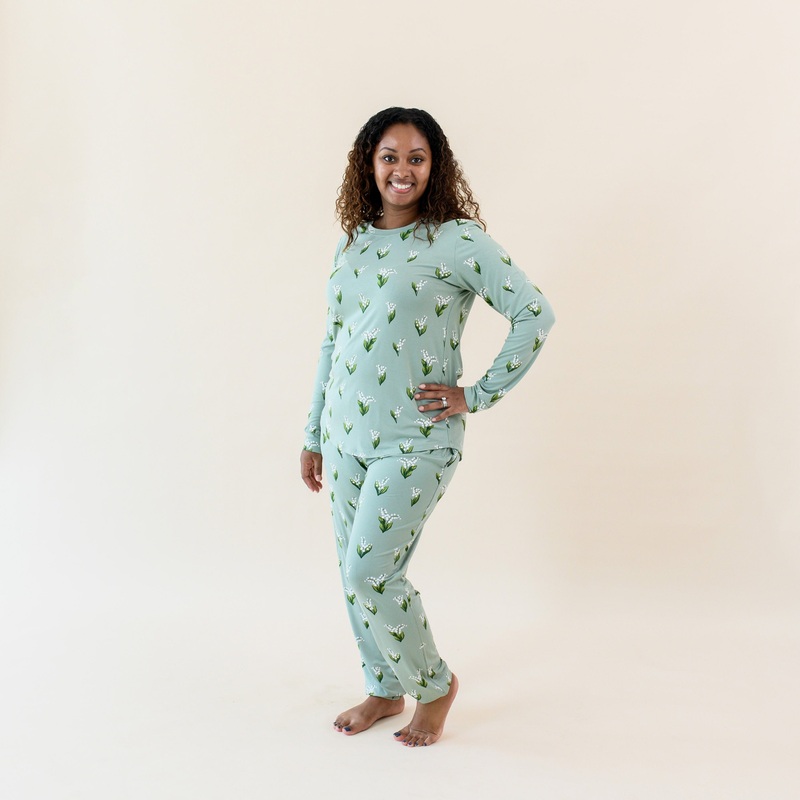 Women’s Jogger Pajama Set in Thyme Lily