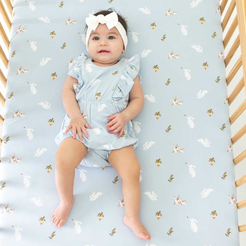 Bubble Romper in Ice Rabbit