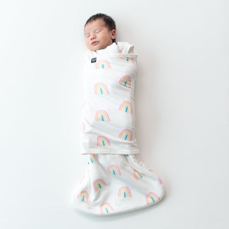 Sleep Bag Swaddler in Poi Rainbow 1.0