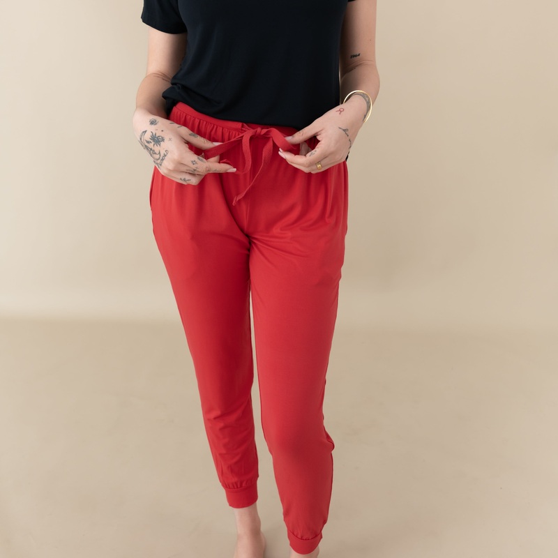 Women’s Jogger Pants in Cardinal