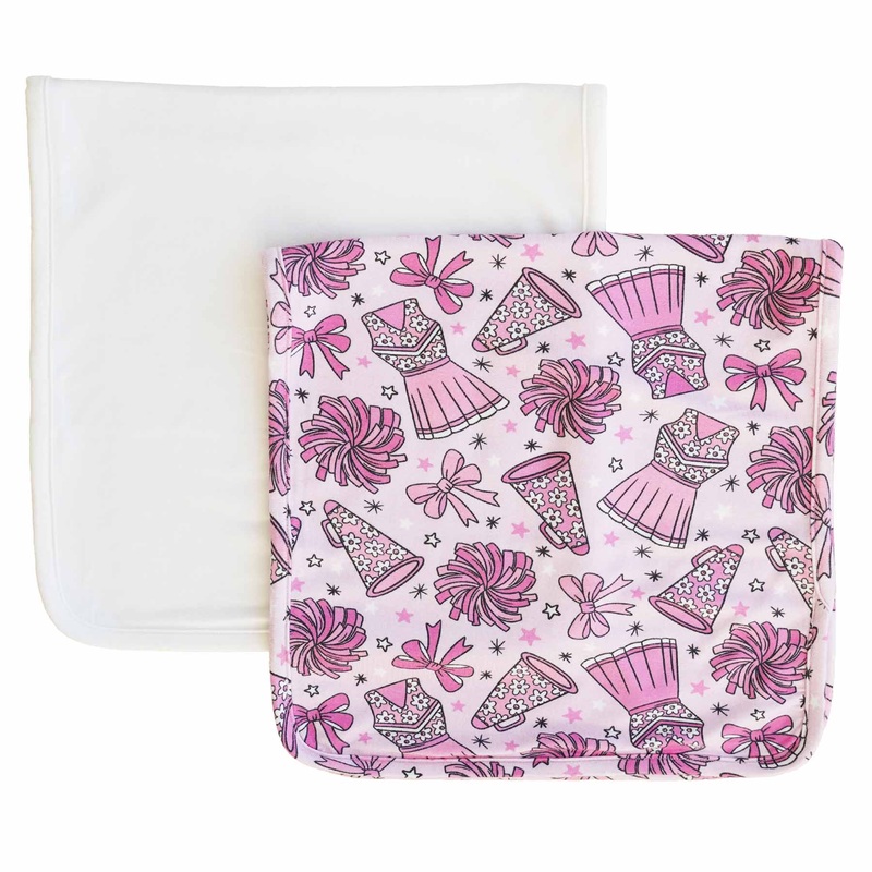 Cheer Squad 2pc Burp Cloth Set