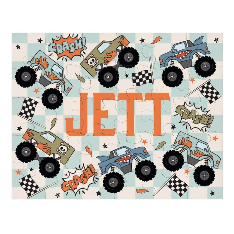 Kids Personalized 30 Piece Puzzle | Big Wheelin’
