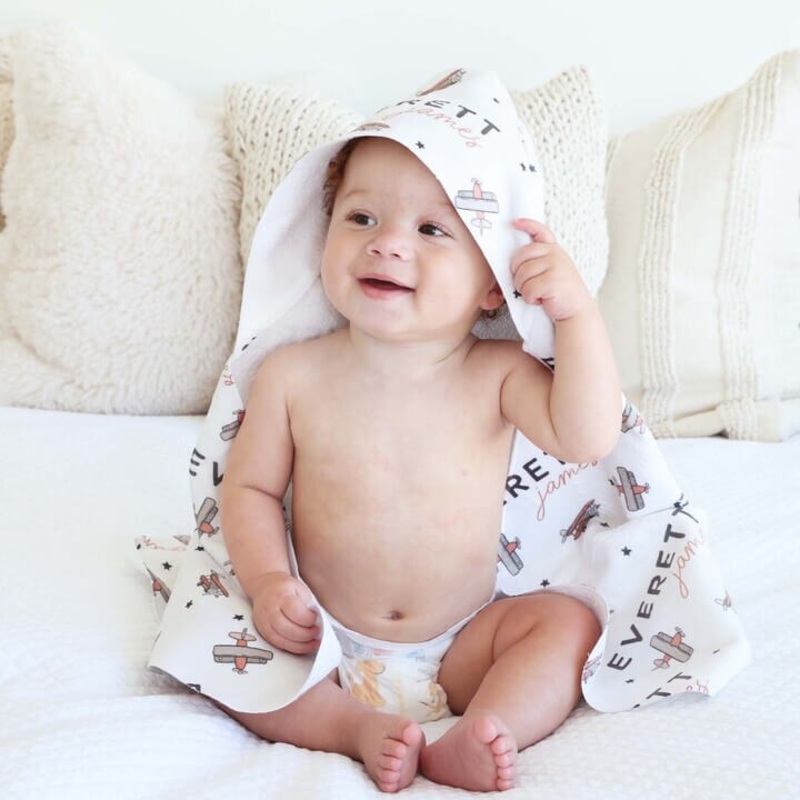 Personalized Hooded Towel | Take Flight