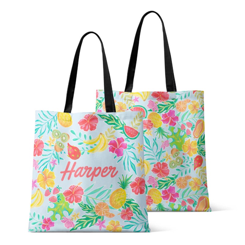 Personalized Tote Bags | Tropical Paradise