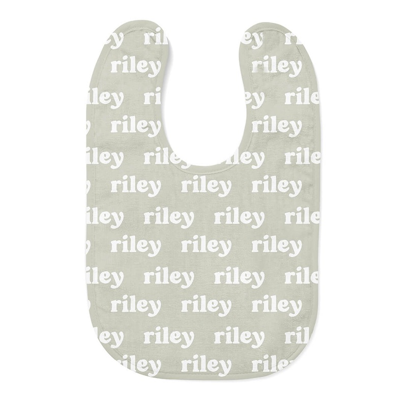 Personalized Baby Name Bib | Basil