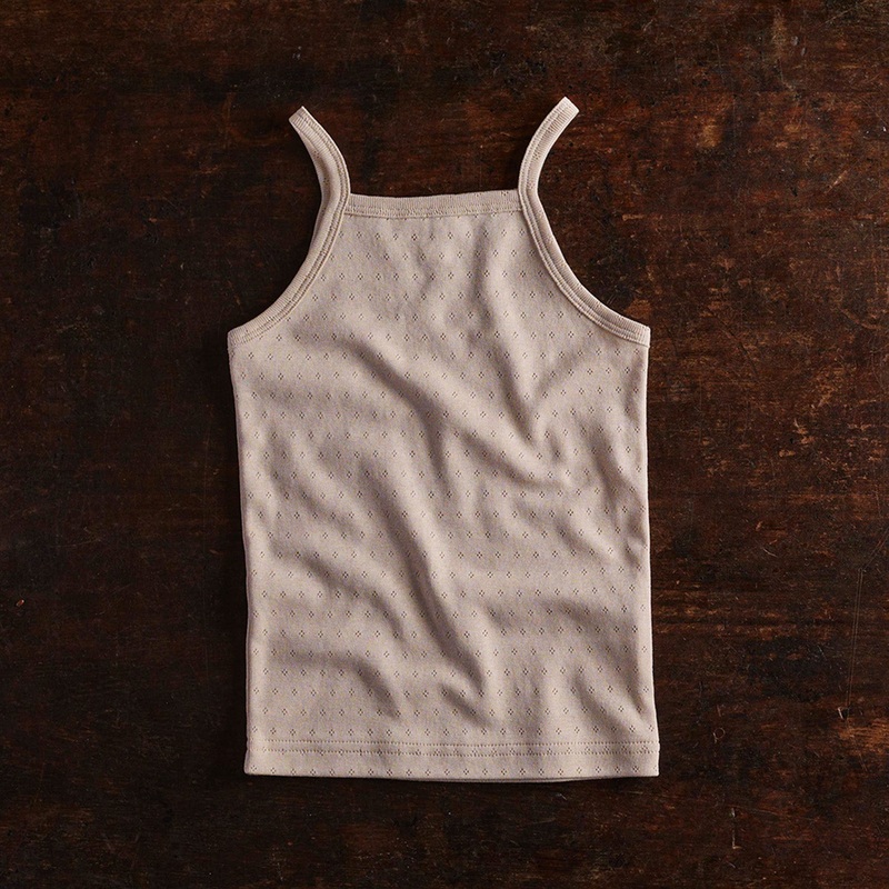 Cygnus Top – Cotton Pointelle – Shell