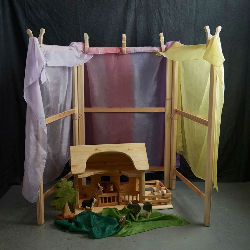 Handmade Wooden Folding Play Frame