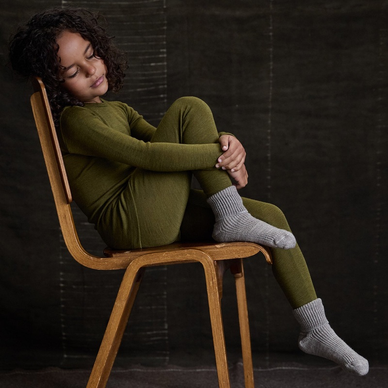Lark Top – Merino Wool & Silk – Seaweed