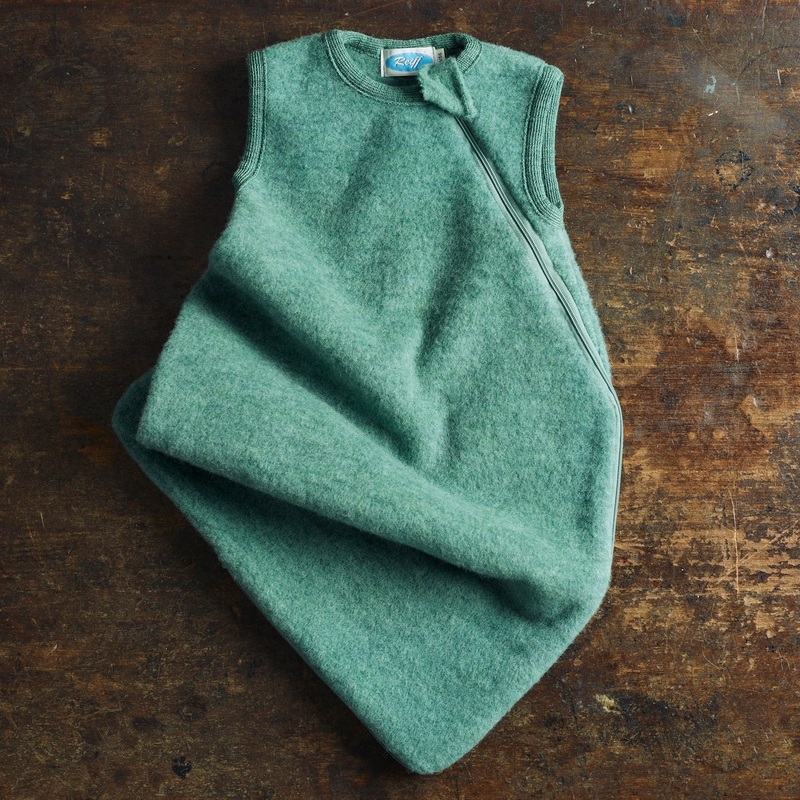 Merino Wool Fleece Sleeveless Sleeping Bag – Sage
