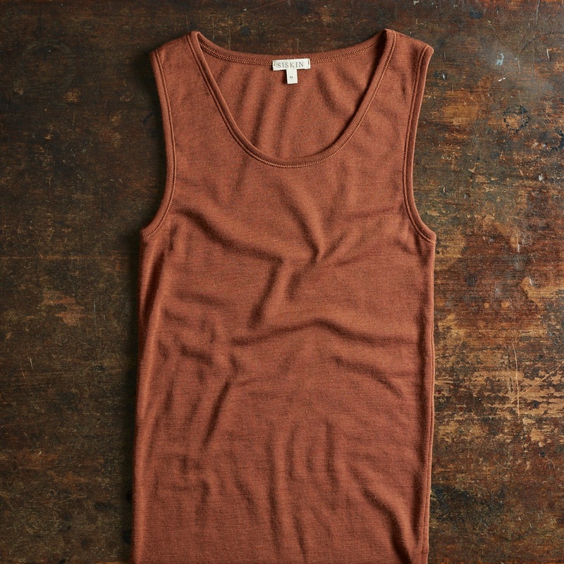 Swift Womens Top – Merino Wool – Cinnamon