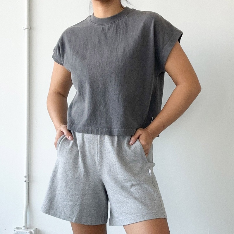 Women’s Cotton Jeanne Tee – Coal