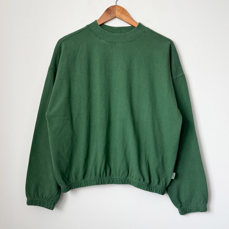 Women’s Cotton Daisy LS Top – Basil