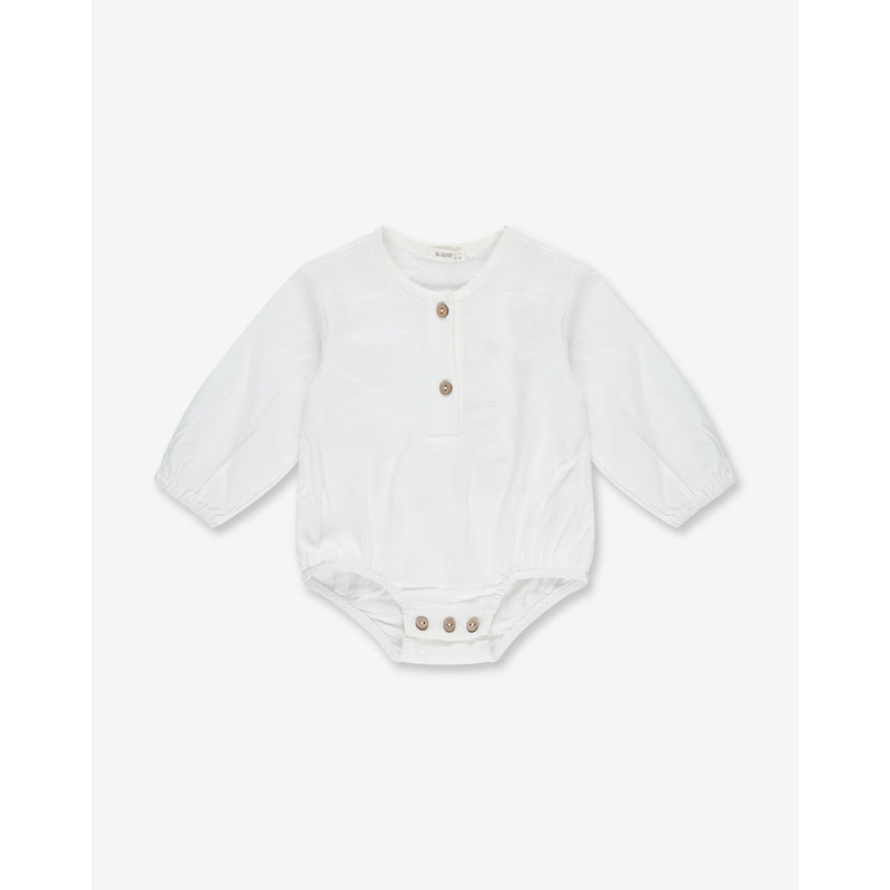 Button-up Bodysuit Shirt 0-3 BR8