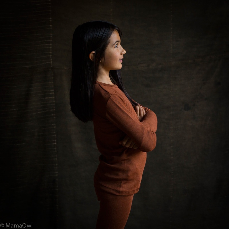 Lark Top – Merino Wool & Silk – Deep Rust