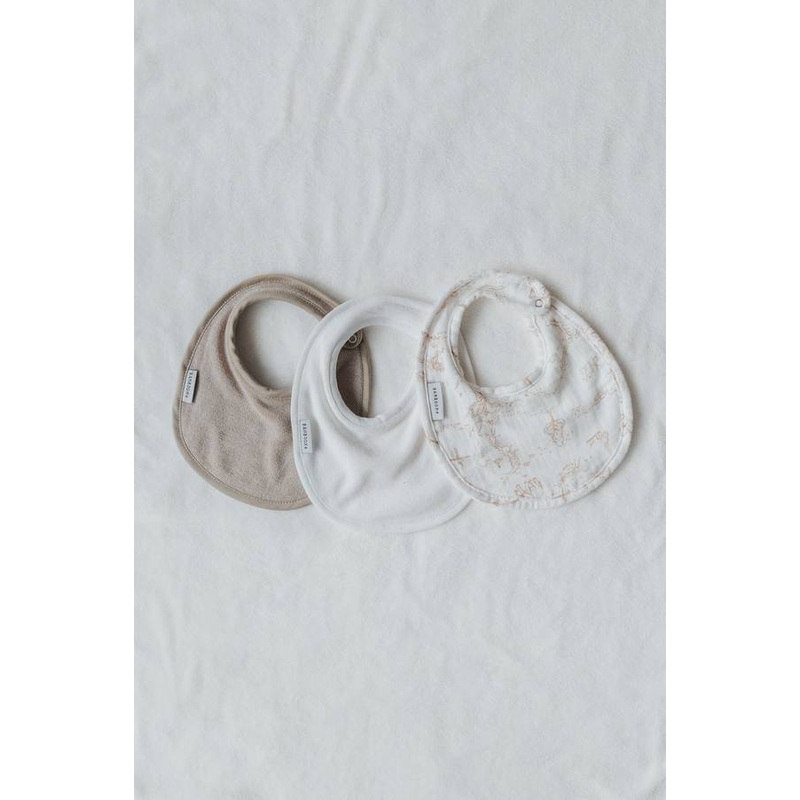 3 Piece Bib Set – BOOMY’S WORLD NUDE OLD PINK 124