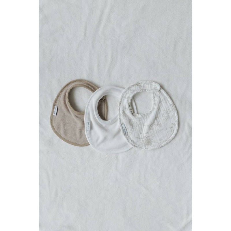 3 Piece Bib Set – BOOMY’S WORLD OYSTER GREY 119