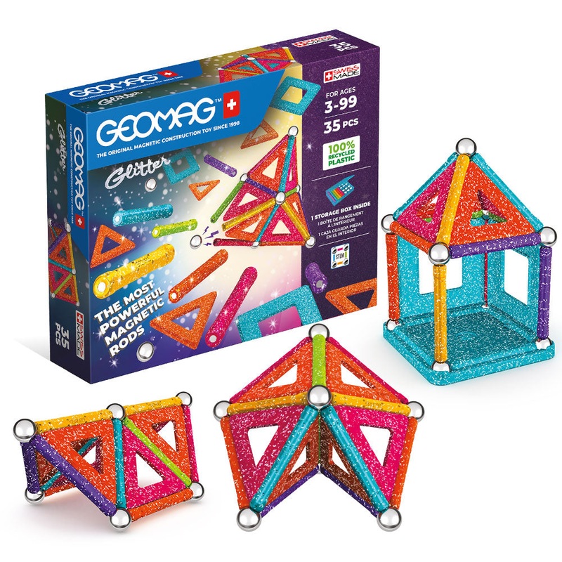 Geomag 535 Glitter Panels Recycled 35 pcs