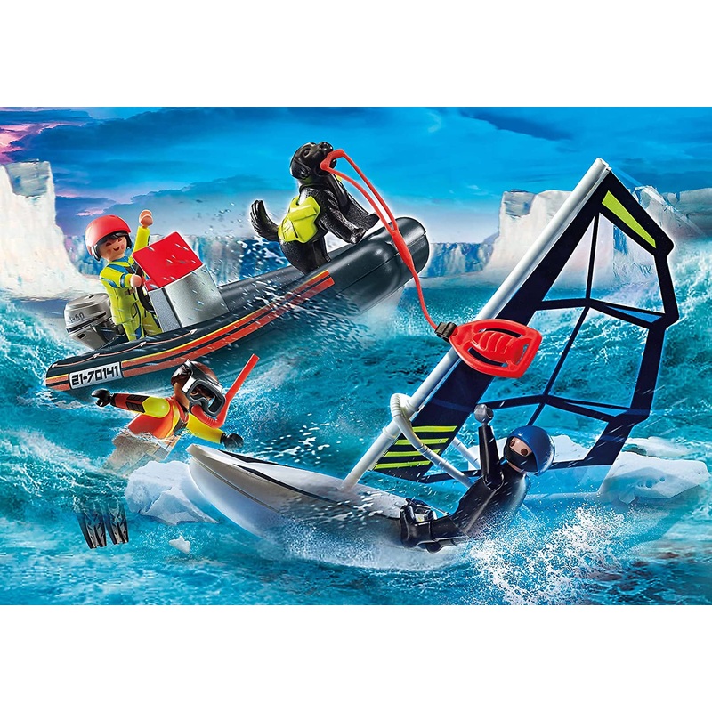 PLAYMOBIL 70141 Sea Rescue – Water Rescue with Dog