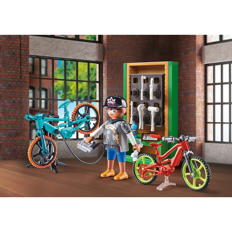 PLAYMOBIL 70674 Gift Set-Bike Workshop