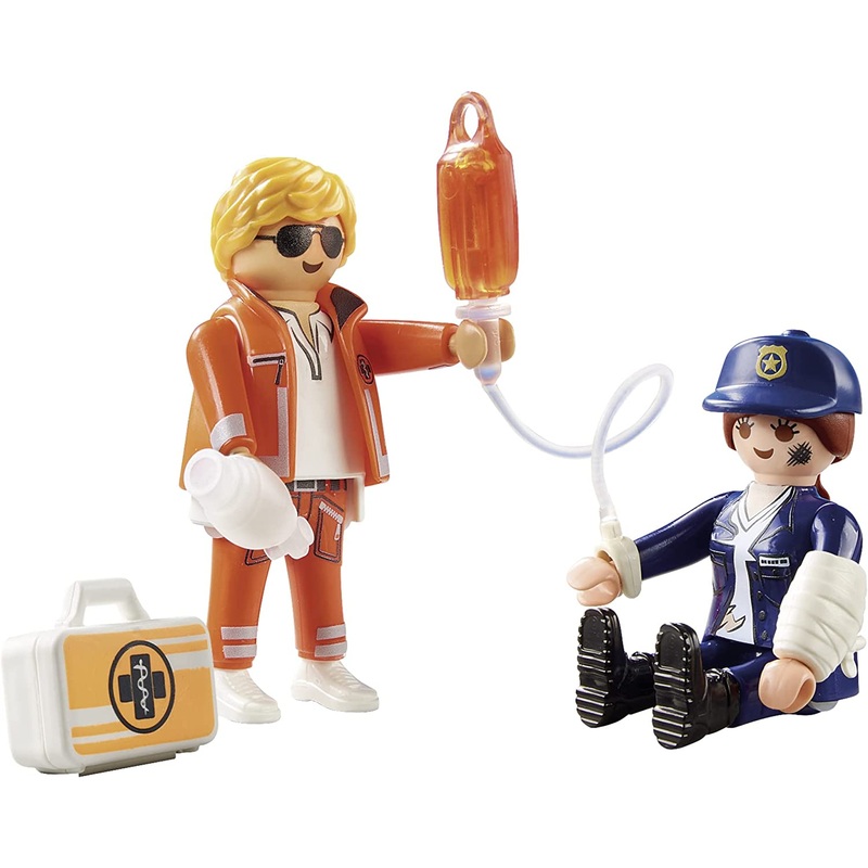 PLAYMOBIL 70823 DuoPack Hospital-Doctor&Police Officer