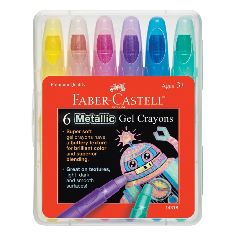 Creativity for Kids 14318 – 6 ct Metallic Gel Crayon