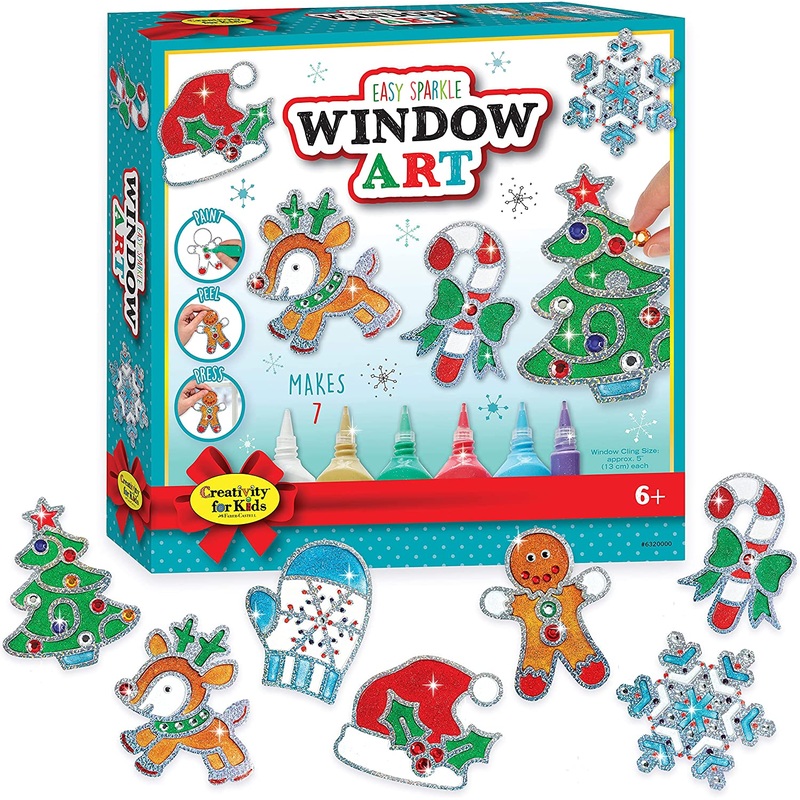 Creativity for Kids 6320 Holiday Sparkle Window Art