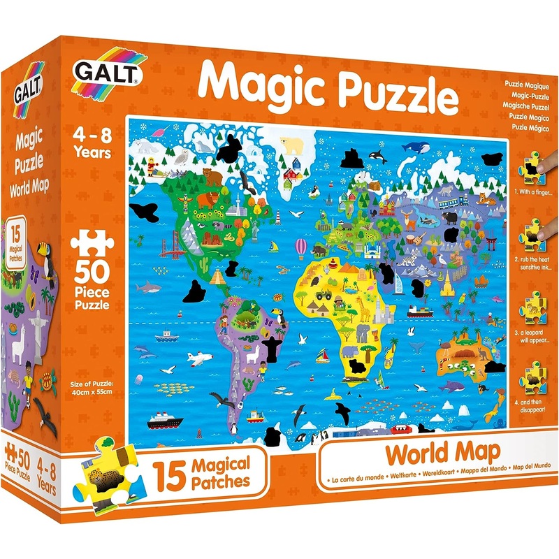 Galt 1005464 Magic Puzzles World Map
