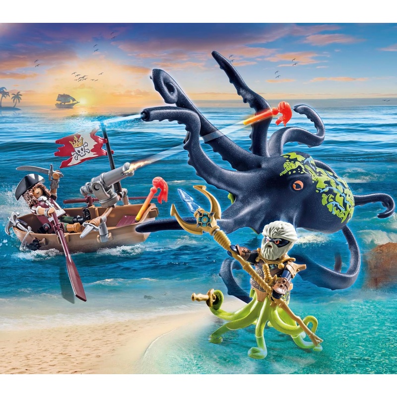 Playmobil 71419 Pirates Battle With the Giant Octopus