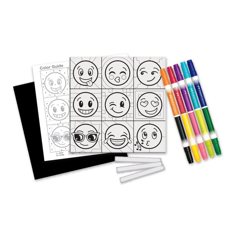 Creativity for Kids Color by Marker Emoji Pop Art