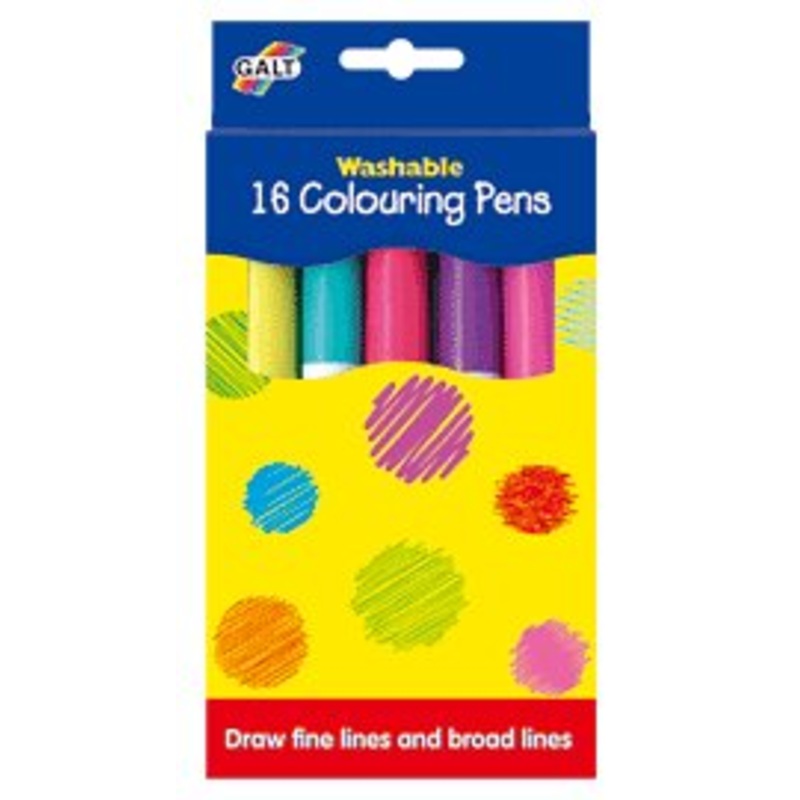 Galt 16 Colouring Pens-Washable