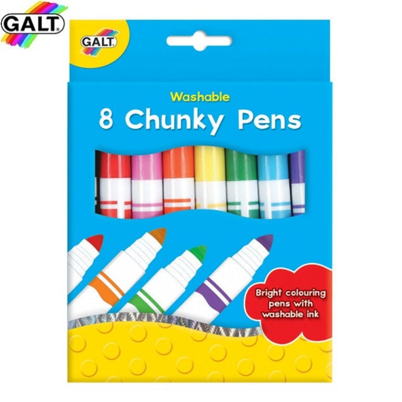 Galt 8 Chunky Pens-washable
