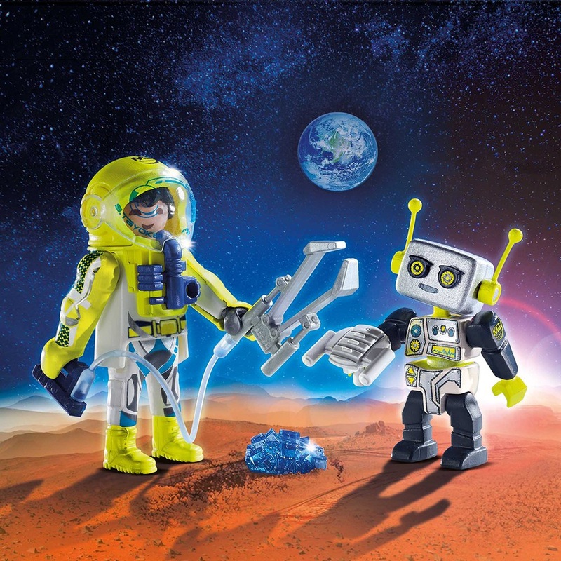 PLAYMOBIL Space – Astronaut & Robot Duo Pack