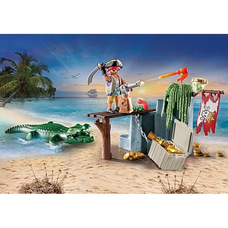 Playmobil 71473 Starter Pack Pirate with alligator