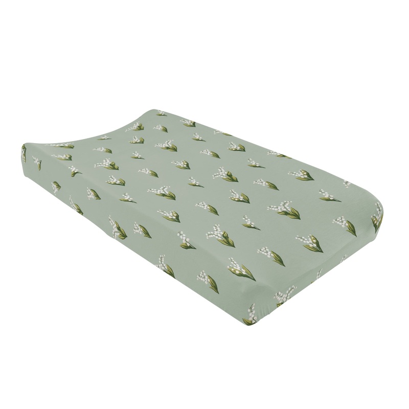 Change Pad Cover in Thyme Lily